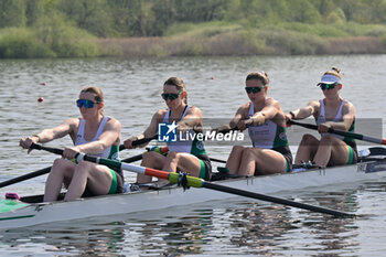 2024-04-12 - Women's Four: Imogen Magner - Natalie Long - Eimear Lambe - Emily Hegarty (IRL) - WORLD ROWING CUP - ROWING - OTHER SPORTS