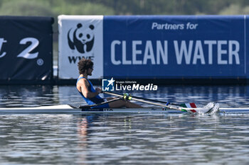 2024-04-13 - Men's Single Sculls Final C: Gennaro Di Mauro (ITA) the winner - WORLD ROWING CUP - ROWING - OTHER SPORTS