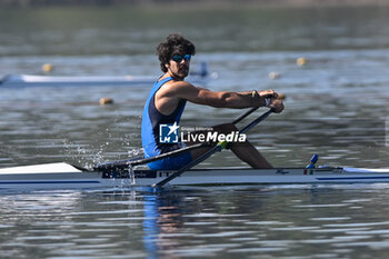2024-04-13 - Men's Single Sculls Final C: Gennaro Di Mauro (ITA) the winner - WORLD ROWING CUP - ROWING - OTHER SPORTS
