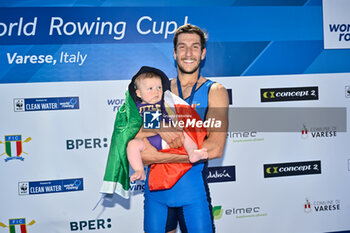 14/04/2024 - Men's Single Sculls: Davide Mumolo (ITA) bronze medal - WORLD ROWING CUP - CANOTTAGGIO - ALTRO