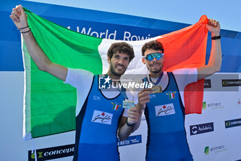14/04/2024 - Lightweight Men's Double Sculls: Stefano Oppo - Gabriel Soares (ITA) gold medal - WORLD ROWING CUP - CANOTTAGGIO - ALTRO