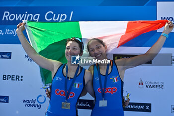 14/04/2024 - Lightweight Women's Double Sculls: Stefania Buttignon - Silvia Crosio (ITA) bronze medal - WORLD ROWING CUP - CANOTTAGGIO - ALTRO