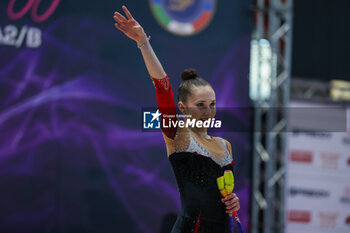 2024-02-18 - Takhmina Ikromova of Ginnastica Ritmica Albachiara during Rhythmic Gymnastics FGI Serie A1 2024 at PalaTricalle, Chieti, Italy on February 17, 2024 - RHYTHMIC GYMNASTIC - SERIE A1/A2 - GYMNASTICS - OTHER SPORTS