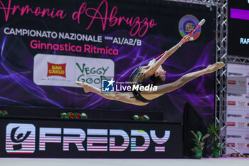 2024-02-18 - Darja Varfolomeev of Raffaelo Motto Viareggio seen during Rhythmic Gymnastics FGI Serie A1 2024 at PalaTricalle, Chieti, Italy on February 17, 2024 - RHYTHMIC GYMNASTIC - SERIE A1/A2 - GYMNASTICS - OTHER SPORTS
