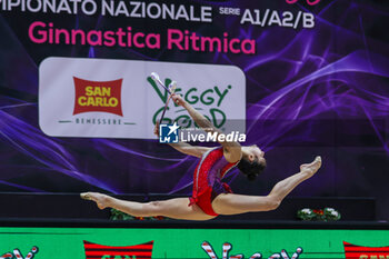 2024-02-18 - Sofia Raffaeli of Ginnastica Fabriano seen during Rhythmic Gymnastics FGI Serie A1 2024 at PalaTricalle, Chieti, Italy on February 17, 2024 - RHYTHMIC GYMNASTIC - SERIE A1/A2 - GYMNASTICS - OTHER SPORTS