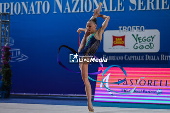 2024-03-17 - Ekaterina Vedeneeva of Ginnastica Moderna Legnano during Rhythmic Gymnastics FGI Serie A 2024 at PalaPrometeo, Ancona, Italy on March 16, 2024 - RHYTHMIC GYMNASTIC - SERIE A1/A2 - GYMNASTICS - OTHER SPORTS
