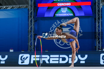 2024-03-17 - Elzhana Taniyeva of S.G. Terranuova Bracciolini during Rhythmic Gymnastics FGI Serie A 2024 at PalaPrometeo, Ancona, Italy on March 16, 2024 - RHYTHMIC GYMNASTIC - SERIE A1/A2 - GYMNASTICS - OTHER SPORTS