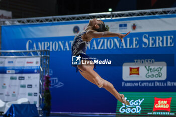 2024-03-17 - Viola Sella of Forza e Coraggio Milano during Rhythmic Gymnastics FGI Serie A 2024 at PalaPrometeo, Ancona, Italy on March 16, 2024 - RHYTHMIC GYMNASTIC - SERIE A1/A2 - GYMNASTICS - OTHER SPORTS