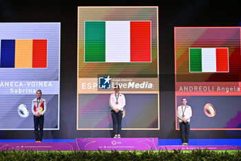 04/05/2024 - FLOOR: Gold, Manila Esposito (ITA), Silver MANECA-VOINEA Sabrina (ROU), Bronze Angela Andreoli, (ITA) - EUROPEAN ARTISTIC GYMNASTIC CHAMPIONSHIPS - WOMEN - GINNASTICA - ALTRO