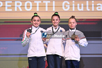 05/05/2024 - FLOOR: gold Giulia Perotti (ITA), silver Emma Fioravanti (ITA), bronze Perla Denechere (FRA) - EUROPEAN ARTISTIC GYMNASTIC CHAMPIONSHIPS - WOMEN - GINNASTICA - ALTRO