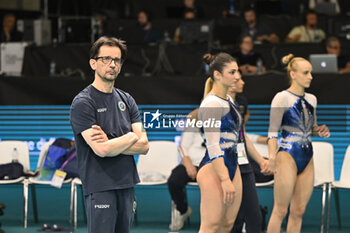 2024-05-05 - Marco Campodonico vice coach Italy Team with some italian gymnasts - EUROPEAN ARTISTIC GYMNASTIC CHAMPIONSHIPS - WOMEN - GYMNASTICS - OTHER SPORTS