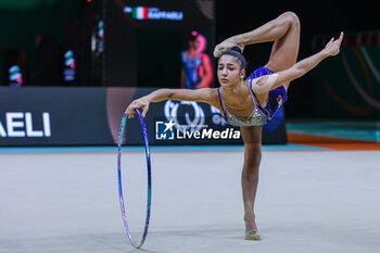 2024-05-26 - Sofia Raffaeli (ITA) during 40th European Rhythmic Gymnastics Championships Budapest 2024 at Papp Laszlo Budapest Sportarena, Budapest, Hungary on May 26, 2024 - 40TH EUROPEAN RHYTHMIC CHAMPIONSHIPS SENIOR INDIVIDUALS & GROUPS AND JUNIOR INDIVIDUALS - GYMNASTICS - OTHER SPORTS