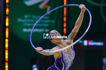 2024-05-26 - Sofia Raffaeli (ITA) during 40th European Rhythmic Gymnastics Championships Budapest 2024 at Papp Laszlo Budapest Sportarena, Budapest, Hungary on May 26, 2024 - 40TH EUROPEAN RHYTHMIC CHAMPIONSHIPS SENIOR INDIVIDUALS & GROUPS AND JUNIOR INDIVIDUALS - GYMNASTICS - OTHER SPORTS