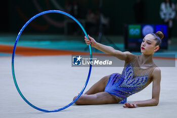 2024-05-26 - Daniela Munits (ISR) during 40th European Rhythmic Gymnastics Championships Budapest 2024 at Papp Laszlo Budapest Sportarena, Budapest, Hungary on May 26, 2024 - 40TH EUROPEAN RHYTHMIC CHAMPIONSHIPS SENIOR INDIVIDUALS & GROUPS AND JUNIOR INDIVIDUALS - GYMNASTICS - OTHER SPORTS