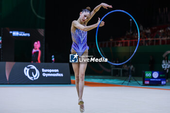 2024-05-26 - Daniela Munits (ISR) during 40th European Rhythmic Gymnastics Championships Budapest 2024 at Papp Laszlo Budapest Sportarena, Budapest, Hungary on May 26, 2024 - 40TH EUROPEAN RHYTHMIC CHAMPIONSHIPS SENIOR INDIVIDUALS & GROUPS AND JUNIOR INDIVIDUALS - GYMNASTICS - OTHER SPORTS