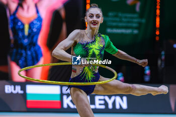 2024-05-26 - Boryana Kaleyn (BUL) during 40th European Rhythmic Gymnastics Championships Budapest 2024 at Papp Laszlo Budapest Sportarena, Budapest, Hungary on May 26, 2024 - 40TH EUROPEAN RHYTHMIC CHAMPIONSHIPS SENIOR INDIVIDUALS & GROUPS AND JUNIOR INDIVIDUALS - GYMNASTICS - OTHER SPORTS