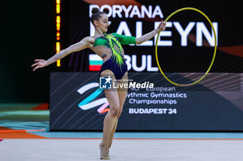 2024-05-26 - Boryana Kaleyn (BUL) during 40th European Rhythmic Gymnastics Championships Budapest 2024 at Papp Laszlo Budapest Sportarena, Budapest, Hungary on May 26, 2024 - 40TH EUROPEAN RHYTHMIC CHAMPIONSHIPS SENIOR INDIVIDUALS & GROUPS AND JUNIOR INDIVIDUALS - GYMNASTICS - OTHER SPORTS