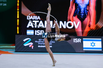 2024-05-26 - Daria Atamanov (ISR) during 40th European Rhythmic Gymnastics Championships Budapest 2024 at Papp Laszlo Budapest Sportarena, Budapest, Hungary on May 26, 2024 - 40TH EUROPEAN RHYTHMIC CHAMPIONSHIPS SENIOR INDIVIDUALS & GROUPS AND JUNIOR INDIVIDUALS - GYMNASTICS - OTHER SPORTS