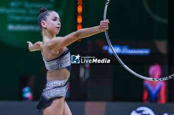 2024-05-26 - Daria Atamanov (ISR) during 40th European Rhythmic Gymnastics Championships Budapest 2024 at Papp Laszlo Budapest Sportarena, Budapest, Hungary on May 26, 2024 - 40TH EUROPEAN RHYTHMIC CHAMPIONSHIPS SENIOR INDIVIDUALS & GROUPS AND JUNIOR INDIVIDUALS - GYMNASTICS - OTHER SPORTS