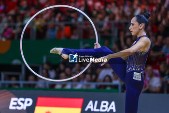 2024-05-26 - Alba Bautista (ESP) during 40th European Rhythmic Gymnastics Championships Budapest 2024 at Papp Laszlo Budapest Sportarena, Budapest, Hungary on May 26, 2024 - 40TH EUROPEAN RHYTHMIC CHAMPIONSHIPS SENIOR INDIVIDUALS & GROUPS AND JUNIOR INDIVIDUALS - GYMNASTICS - OTHER SPORTS