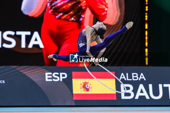 2024-05-26 - Alba Bautista (ESP) during 40th European Rhythmic Gymnastics Championships Budapest 2024 at Papp Laszlo Budapest Sportarena, Budapest, Hungary on May 26, 2024 - 40TH EUROPEAN RHYTHMIC CHAMPIONSHIPS SENIOR INDIVIDUALS & GROUPS AND JUNIOR INDIVIDUALS - GYMNASTICS - OTHER SPORTS