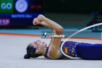 2024-05-26 - Alba Bautista (ESP) during 40th European Rhythmic Gymnastics Championships Budapest 2024 at Papp Laszlo Budapest Sportarena, Budapest, Hungary on May 26, 2024 - 40TH EUROPEAN RHYTHMIC CHAMPIONSHIPS SENIOR INDIVIDUALS & GROUPS AND JUNIOR INDIVIDUALS - GYMNASTICS - OTHER SPORTS