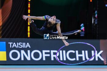 2024-05-26 - Taisiia Onofriichuk (UKR) during 40th European Rhythmic Gymnastics Championships Budapest 2024 at Papp Laszlo Budapest Sportarena, Budapest, Hungary on May 26, 2024 - 40TH EUROPEAN RHYTHMIC CHAMPIONSHIPS SENIOR INDIVIDUALS & GROUPS AND JUNIOR INDIVIDUALS - GYMNASTICS - OTHER SPORTS