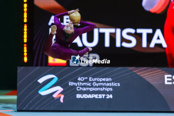 2024-05-26 - Alba Bautista (ESP) during 40th European Rhythmic Gymnastics Championships Budapest 2024 at Papp Laszlo Budapest Sportarena, Budapest, Hungary on May 26, 2024 - 40TH EUROPEAN RHYTHMIC CHAMPIONSHIPS SENIOR INDIVIDUALS & GROUPS AND JUNIOR INDIVIDUALS - GYMNASTICS - OTHER SPORTS