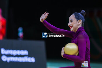 2024-05-26 - Alba Bautista (ESP) during 40th European Rhythmic Gymnastics Championships Budapest 2024 at Papp Laszlo Budapest Sportarena, Budapest, Hungary on May 26, 2024 - 40TH EUROPEAN RHYTHMIC CHAMPIONSHIPS SENIOR INDIVIDUALS & GROUPS AND JUNIOR INDIVIDUALS - GYMNASTICS - OTHER SPORTS