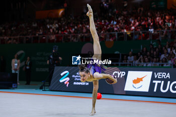 2024-05-26 - Vera Tugolukova (CYP) during 40th European Rhythmic Gymnastics Championships Budapest 2024 at Papp Laszlo Budapest Sportarena, Budapest, Hungary on May 26, 2024 - 40TH EUROPEAN RHYTHMIC CHAMPIONSHIPS SENIOR INDIVIDUALS & GROUPS AND JUNIOR INDIVIDUALS - GYMNASTICS - OTHER SPORTS