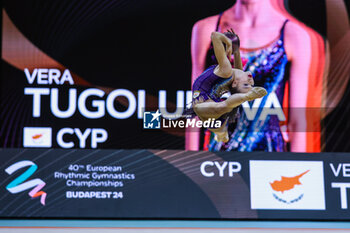 2024-05-26 - Vera Tugolukova (CYP) during 40th European Rhythmic Gymnastics Championships Budapest 2024 at Papp Laszlo Budapest Sportarena, Budapest, Hungary on May 26, 2024 - 40TH EUROPEAN RHYTHMIC CHAMPIONSHIPS SENIOR INDIVIDUALS & GROUPS AND JUNIOR INDIVIDUALS - GYMNASTICS - OTHER SPORTS