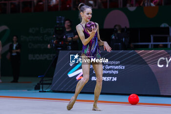 2024-05-26 - Vera Tugolukova (CYP) during 40th European Rhythmic Gymnastics Championships Budapest 2024 at Papp Laszlo Budapest Sportarena, Budapest, Hungary on May 26, 2024 - 40TH EUROPEAN RHYTHMIC CHAMPIONSHIPS SENIOR INDIVIDUALS & GROUPS AND JUNIOR INDIVIDUALS - GYMNASTICS - OTHER SPORTS