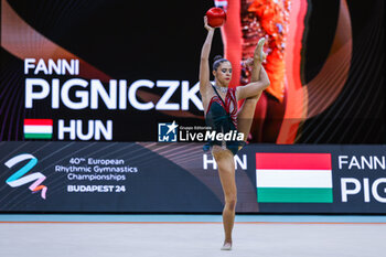 2024-05-26 - Fanni Pigniczki (HUN) during 40th European Rhythmic Gymnastics Championships Budapest 2024 at Papp Laszlo Budapest Sportarena, Budapest, Hungary on May 26, 2024 - 40TH EUROPEAN RHYTHMIC CHAMPIONSHIPS SENIOR INDIVIDUALS & GROUPS AND JUNIOR INDIVIDUALS - GYMNASTICS - OTHER SPORTS