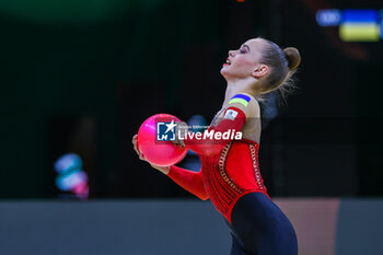 2024-05-26 - Taisiia Onofriichuk (UKR) during 40th European Rhythmic Gymnastics Championships Budapest 2024 at Papp Laszlo Budapest Sportarena, Budapest, Hungary on May 26, 2024 - 40TH EUROPEAN RHYTHMIC CHAMPIONSHIPS SENIOR INDIVIDUALS & GROUPS AND JUNIOR INDIVIDUALS - GYMNASTICS - OTHER SPORTS