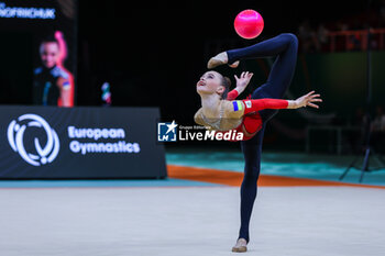 2024-05-26 - Taisiia Onofriichuk (UKR) during 40th European Rhythmic Gymnastics Championships Budapest 2024 at Papp Laszlo Budapest Sportarena, Budapest, Hungary on May 26, 2024 - 40TH EUROPEAN RHYTHMIC CHAMPIONSHIPS SENIOR INDIVIDUALS & GROUPS AND JUNIOR INDIVIDUALS - GYMNASTICS - OTHER SPORTS