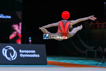 2024-05-26 - Stiliana Nikolova (BUL) during 40th European Rhythmic Gymnastics Championships Budapest 2024 at Papp Laszlo Budapest Sportarena, Budapest, Hungary on May 26, 2024 - 40TH EUROPEAN RHYTHMIC CHAMPIONSHIPS SENIOR INDIVIDUALS & GROUPS AND JUNIOR INDIVIDUALS - GYMNASTICS - OTHER SPORTS