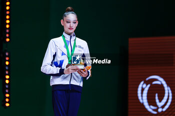 2024-05-26 - Daniela Munits (ISR) bronze medal at Finals Ball Senior during 40th European Rhythmic Gymnastics Championships Budapest 2024 at Papp Laszlo Budapest Sportarena, Budapest, Hungary on May 26, 2024 - 40TH EUROPEAN RHYTHMIC CHAMPIONSHIPS SENIOR INDIVIDUALS & GROUPS AND JUNIOR INDIVIDUALS - GYMNASTICS - OTHER SPORTS