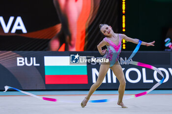 2024-05-26 - Stiliana Nikolova (BUL) seen during 40th European Rhythmic Gymnastics Championships Budapest 2024 at Papp Laszlo Budapest Sportarena, Budapest, Hungary on May 26, 2024 - 40TH EUROPEAN RHYTHMIC CHAMPIONSHIPS SENIOR INDIVIDUALS & GROUPS AND JUNIOR INDIVIDUALS - GYMNASTICS - OTHER SPORTS