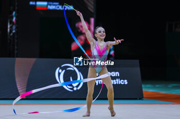 2024-05-26 - Stiliana Nikolova (BUL) seen during 40th European Rhythmic Gymnastics Championships Budapest 2024 at Papp Laszlo Budapest Sportarena, Budapest, Hungary on May 26, 2024 - 40TH EUROPEAN RHYTHMIC CHAMPIONSHIPS SENIOR INDIVIDUALS & GROUPS AND JUNIOR INDIVIDUALS - GYMNASTICS - OTHER SPORTS