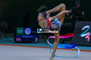 2024-05-26 - Sofia Raffaeli (ITA) seen during 40th European Rhythmic Gymnastics Championships Budapest 2024 at Papp Laszlo Budapest Sportarena, Budapest, Hungary on May 26, 2024 - 40TH EUROPEAN RHYTHMIC CHAMPIONSHIPS SENIOR INDIVIDUALS & GROUPS AND JUNIOR INDIVIDUALS - GYMNASTICS - OTHER SPORTS