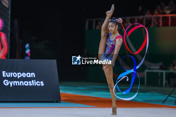 2024-05-26 - Sofia Raffaeli (ITA) seen during 40th European Rhythmic Gymnastics Championships Budapest 2024 at Papp Laszlo Budapest Sportarena, Budapest, Hungary on May 26, 2024 - 40TH EUROPEAN RHYTHMIC CHAMPIONSHIPS SENIOR INDIVIDUALS & GROUPS AND JUNIOR INDIVIDUALS - GYMNASTICS - OTHER SPORTS