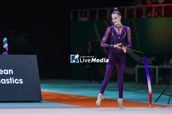 2024-05-26 - Darja Varfolomeev (GER) seen during 40th European Rhythmic Gymnastics Championships Budapest 2024 at Papp Laszlo Budapest Sportarena, Budapest, Hungary on May 26, 2024 - 40TH EUROPEAN RHYTHMIC CHAMPIONSHIPS SENIOR INDIVIDUALS & GROUPS AND JUNIOR INDIVIDUALS - GYMNASTICS - OTHER SPORTS