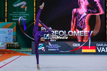 2024-05-26 - Darja Varfolomeev (GER) seen during 40th European Rhythmic Gymnastics Championships Budapest 2024 at Papp Laszlo Budapest Sportarena, Budapest, Hungary on May 26, 2024 - 40TH EUROPEAN RHYTHMIC CHAMPIONSHIPS SENIOR INDIVIDUALS & GROUPS AND JUNIOR INDIVIDUALS - GYMNASTICS - OTHER SPORTS