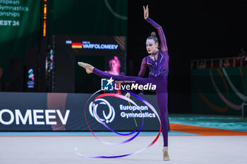 2024-05-26 - Darja Varfolomeev (GER) seen during 40th European Rhythmic Gymnastics Championships Budapest 2024 at Papp Laszlo Budapest Sportarena, Budapest, Hungary on May 26, 2024 - 40TH EUROPEAN RHYTHMIC CHAMPIONSHIPS SENIOR INDIVIDUALS & GROUPS AND JUNIOR INDIVIDUALS - GYMNASTICS - OTHER SPORTS