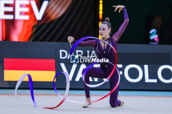 2024-05-26 - Darja Varfolomeev (GER) seen during 40th European Rhythmic Gymnastics Championships Budapest 2024 at Papp Laszlo Budapest Sportarena, Budapest, Hungary on May 26, 2024 - 40TH EUROPEAN RHYTHMIC CHAMPIONSHIPS SENIOR INDIVIDUALS & GROUPS AND JUNIOR INDIVIDUALS - GYMNASTICS - OTHER SPORTS