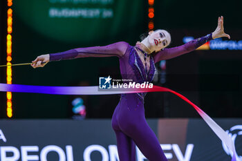 2024-05-26 - Darja Varfolomeev (GER) seen during 40th European Rhythmic Gymnastics Championships Budapest 2024 at Papp Laszlo Budapest Sportarena, Budapest, Hungary on May 26, 2024 - 40TH EUROPEAN RHYTHMIC CHAMPIONSHIPS SENIOR INDIVIDUALS & GROUPS AND JUNIOR INDIVIDUALS - GYMNASTICS - OTHER SPORTS