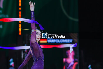 2024-05-26 - Darja Varfolomeev (GER) seen during 40th European Rhythmic Gymnastics Championships Budapest 2024 at Papp Laszlo Budapest Sportarena, Budapest, Hungary on May 26, 2024 - 40TH EUROPEAN RHYTHMIC CHAMPIONSHIPS SENIOR INDIVIDUALS & GROUPS AND JUNIOR INDIVIDUALS - GYMNASTICS - OTHER SPORTS