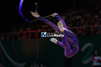 2024-05-26 - Darja Varfolomeev (GER) seen during 40th European Rhythmic Gymnastics Championships Budapest 2024 at Papp Laszlo Budapest Sportarena, Budapest, Hungary on May 26, 2024 - 40TH EUROPEAN RHYTHMIC CHAMPIONSHIPS SENIOR INDIVIDUALS & GROUPS AND JUNIOR INDIVIDUALS - GYMNASTICS - OTHER SPORTS