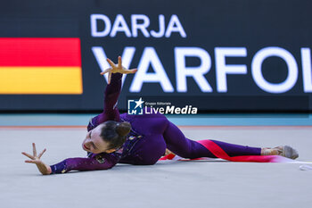 2024-05-26 - Darja Varfolomeev (GER) seen during 40th European Rhythmic Gymnastics Championships Budapest 2024 at Papp Laszlo Budapest Sportarena, Budapest, Hungary on May 26, 2024 - 40TH EUROPEAN RHYTHMIC CHAMPIONSHIPS SENIOR INDIVIDUALS & GROUPS AND JUNIOR INDIVIDUALS - GYMNASTICS - OTHER SPORTS