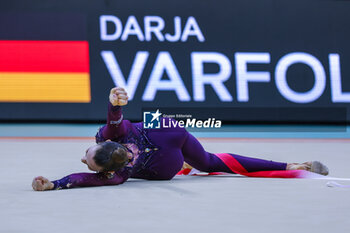 2024-05-26 - Darja Varfolomeev (GER) seen during 40th European Rhythmic Gymnastics Championships Budapest 2024 at Papp Laszlo Budapest Sportarena, Budapest, Hungary on May 26, 2024 - 40TH EUROPEAN RHYTHMIC CHAMPIONSHIPS SENIOR INDIVIDUALS & GROUPS AND JUNIOR INDIVIDUALS - GYMNASTICS - OTHER SPORTS